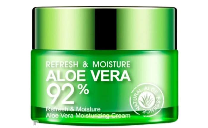 BioAqua Aloe Vera 92%  - освежающий и увлажняющий крем-гель для лица и шеи с экстрактом алоэ вера