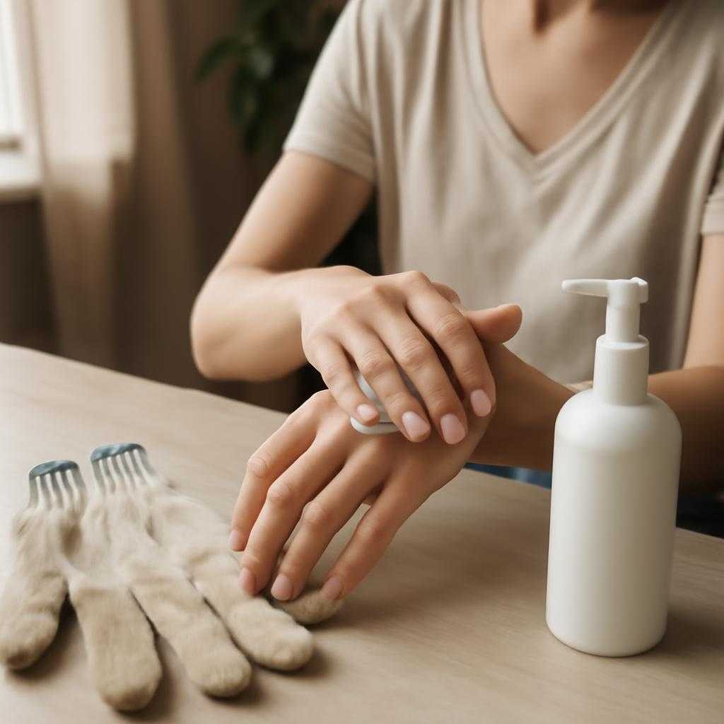уход для кожи после длительной работы в перчатках